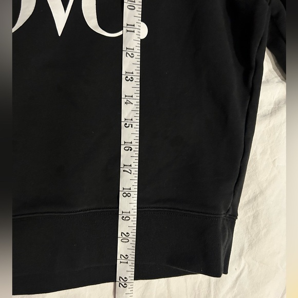 J CREW University Terry LOVE Sweatshirt Black Cotton S - Picture 10 of 11